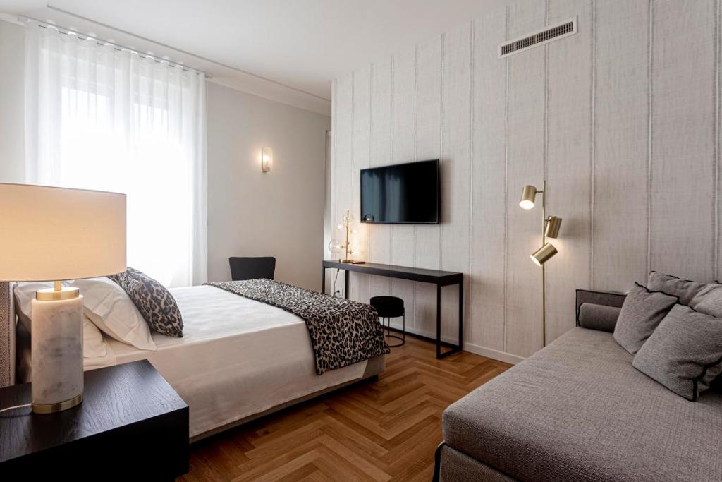 Postel nebo postele na pokoji v ubytování Apollo Suite