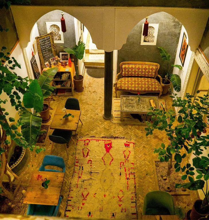 Posezení v ubytování Riad les 2 Portes