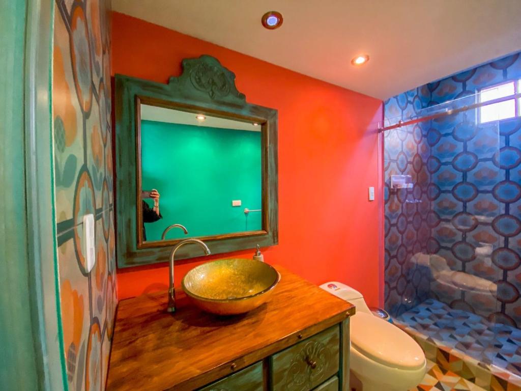 Koupelna v ubytování Cosmos Chill - Suite con jacuzzi y acuario