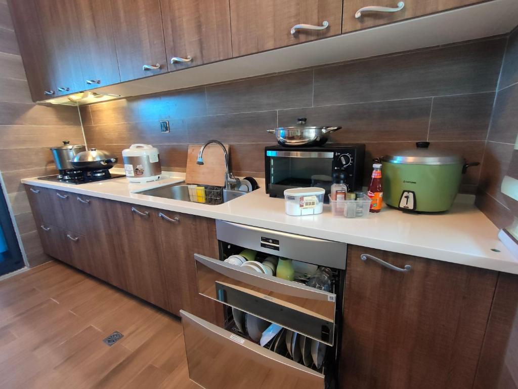 Dapur atau dapur kecil di goodmoodstay