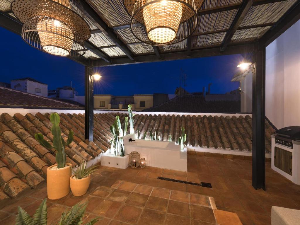 Balkón alebo terasa v ubytovaní Old City Center Penthouse