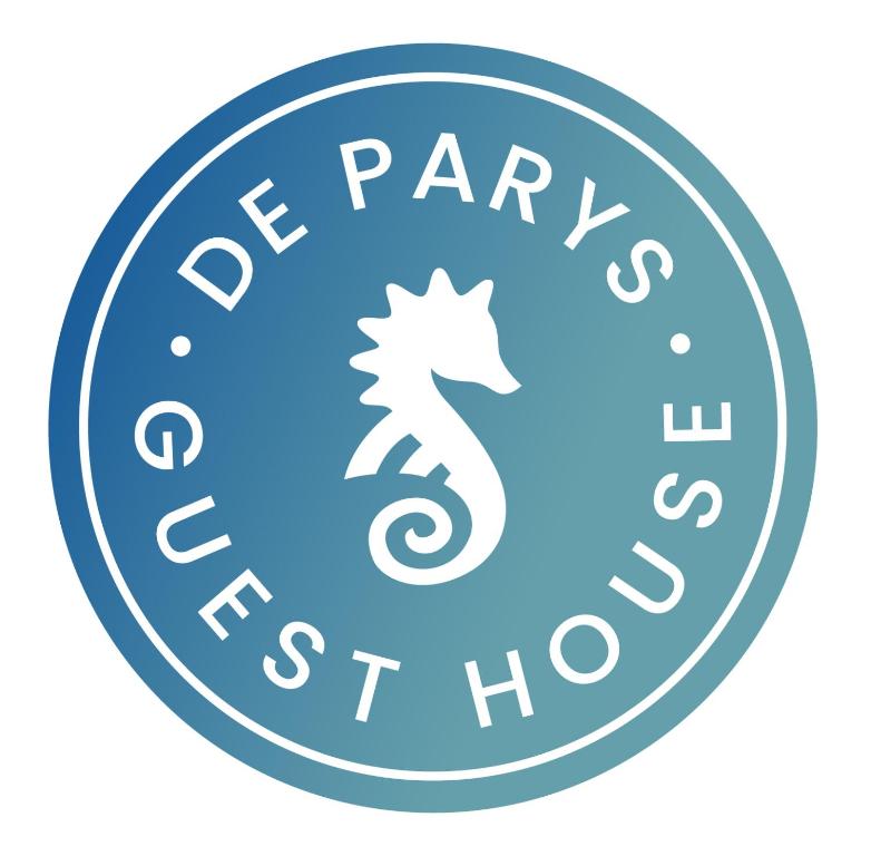 ein Logo für eine Party im Ausstellungsraum in der Unterkunft De Parys Guest House - Fully Airconditioned in Bedford