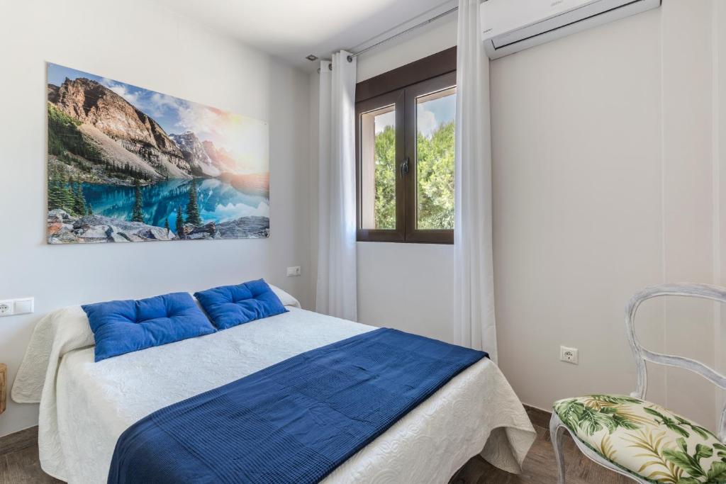 Postel nebo postele na pokoji v ubytování VILLA FINA (piscina/wifi/barbacoa/parking)