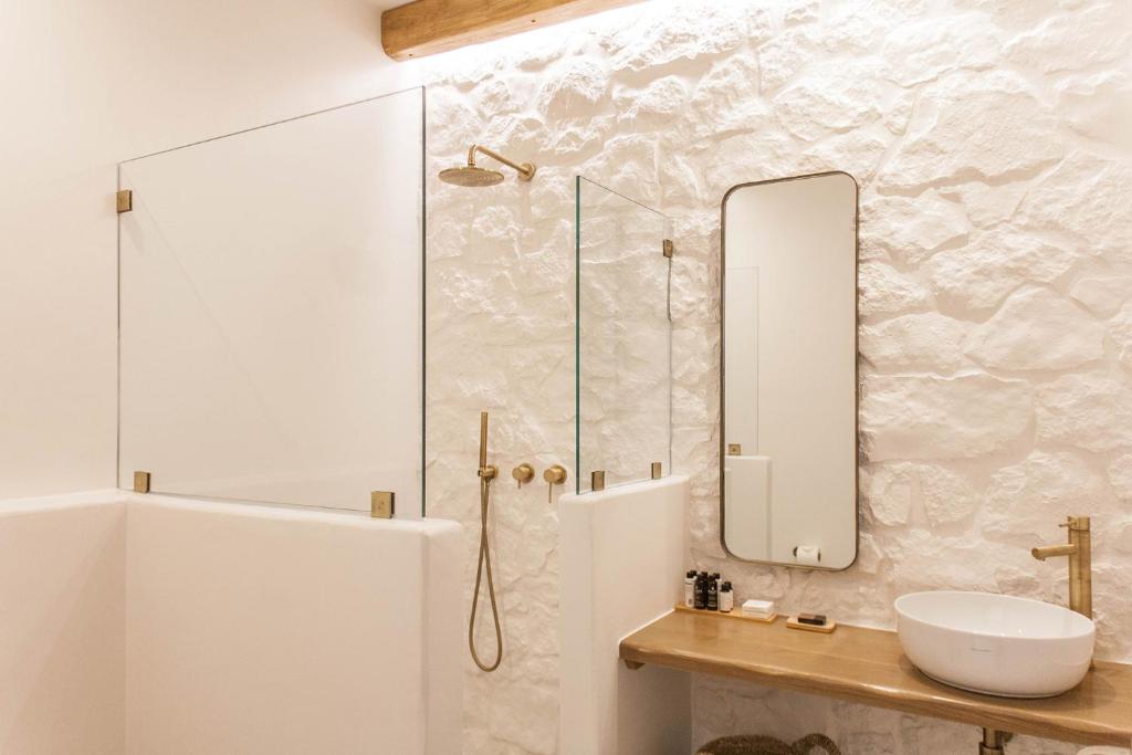 Koupelna v ubytování Bellevue Villas