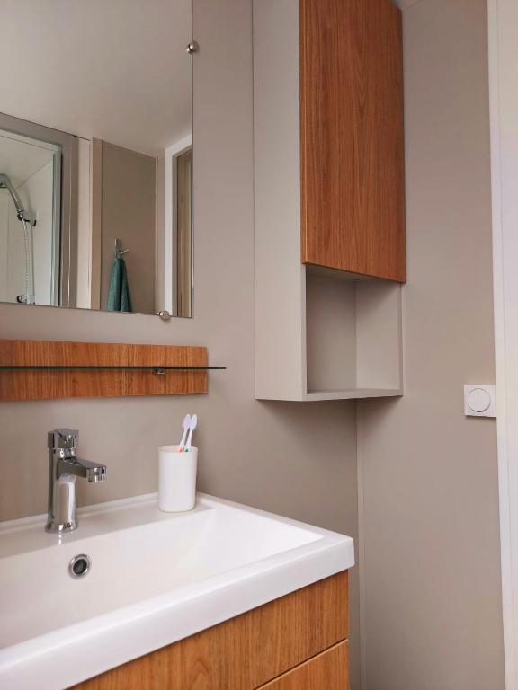 Koupelna v ubytování Luxe Chalet Lauwersoog
