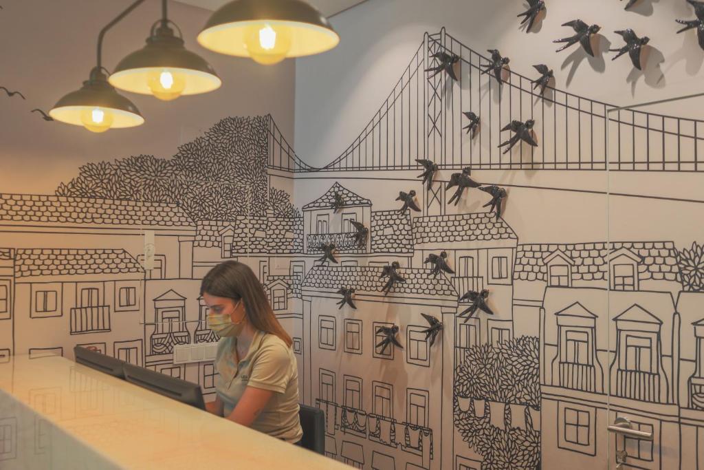 Mouraria Lisboa Hotel - Resim 10