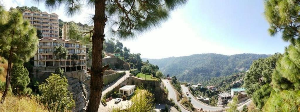 a view of a winding road in the mountains at Nature, Meditation with fun and Luv in Woods BAROG near KASAULI in Barog