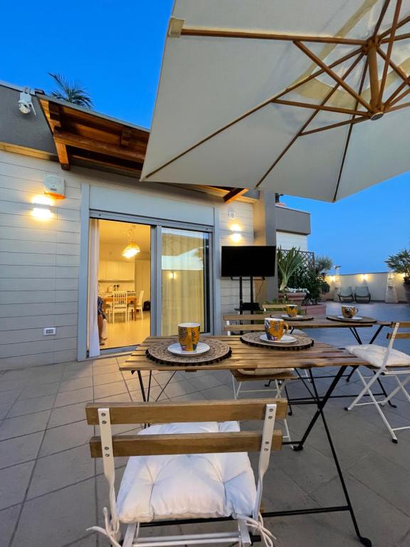 Patio nebo venkovní prostory v ubytování Kleos suite