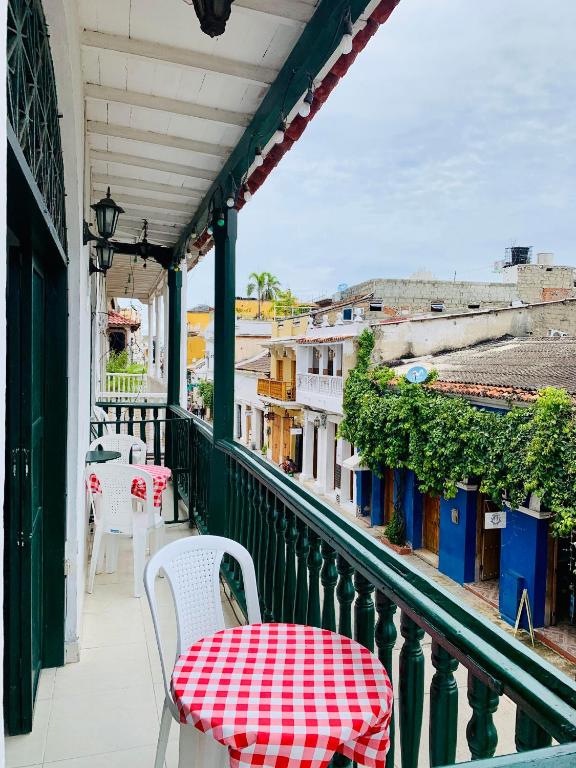 Balkón nebo terasa v ubytování Hostal La Española de Getsemani