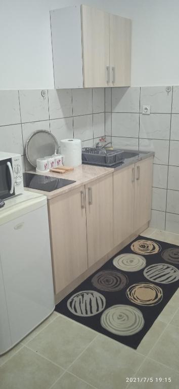 Kuchyň nebo kuchyňský kout v ubytování Apartman STOJANOVIĆ