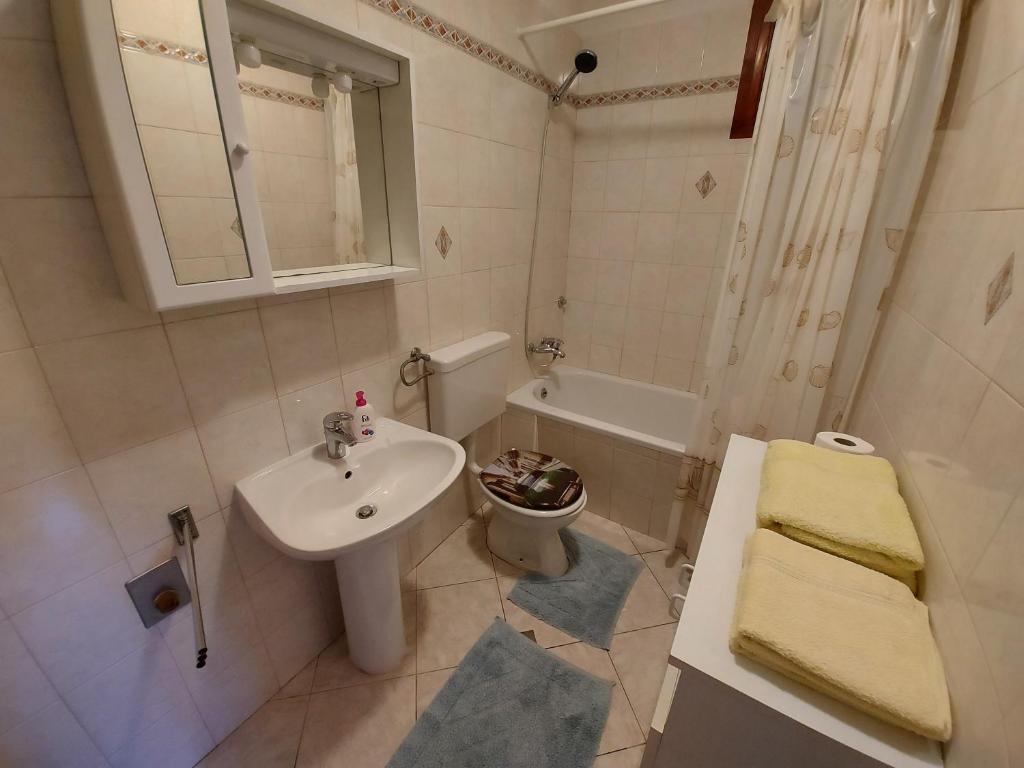 Koupelna v ubytování Apartments Elizabeta