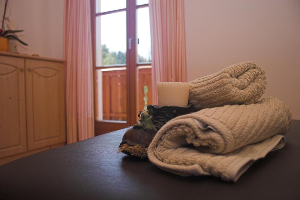 Postel nebo postele na pokoji v ubytování Apartments Dilln Gütl