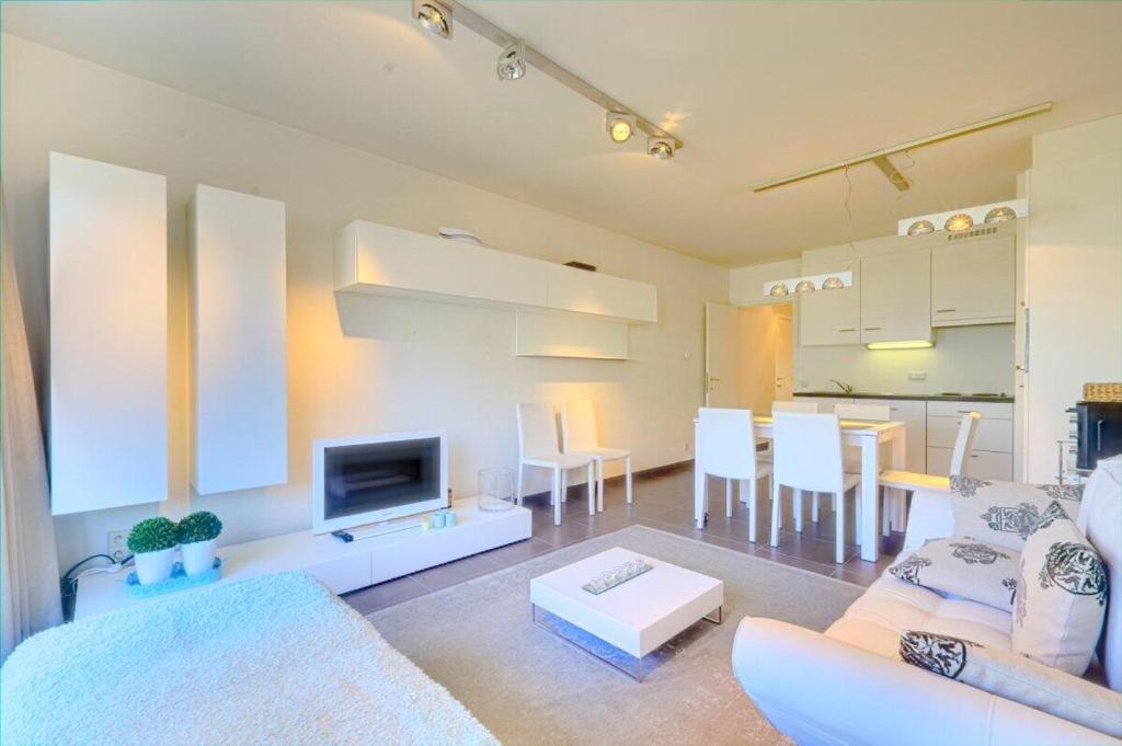 TV a/nebo společenská místnost v ubytování Oostduinkerke Apartments