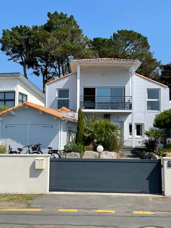 Bygningen som feriehuset ligger i