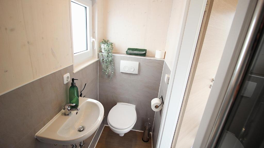 Koupelna v ubytování Tiny Hotel Herdt