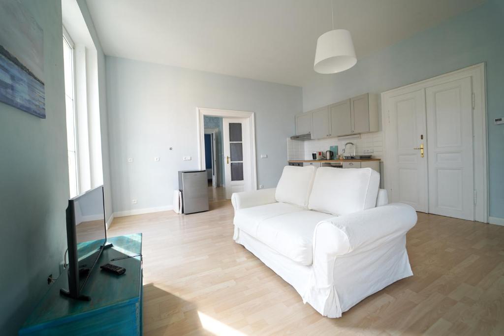 Postel nebo postele na pokoji v ubytování Spa Apartments Theresia