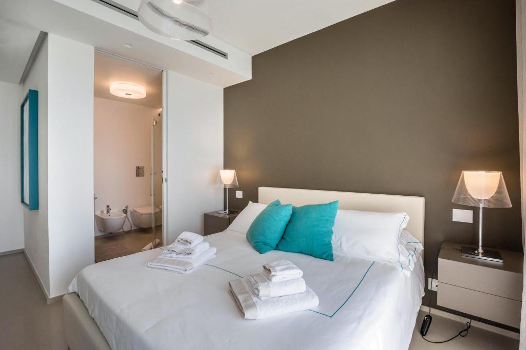 Posteľ alebo postele v izbe v ubytovaní Villa Agave exclusive pool