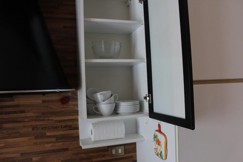 Kuchyň nebo kuchyňský kout v ubytování Appartamento a due passi da Mantova