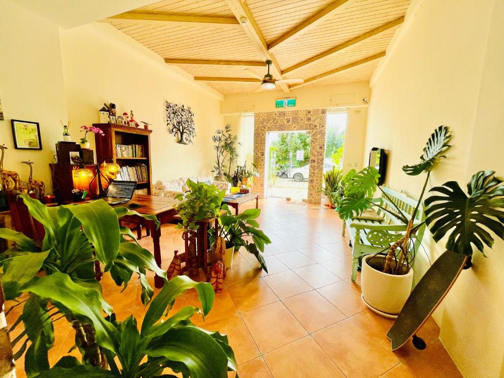 Zahrada ubytování SpoonDrift Hostal Kenting