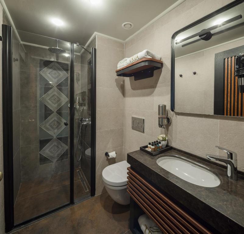 Koupelna v ubytování Tria Hotel Istanbul-Special Category