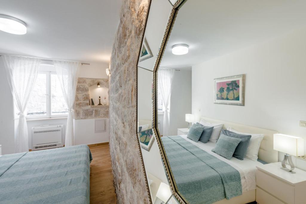 Postel nebo postele na pokoji v ubytování San Pietro apartment