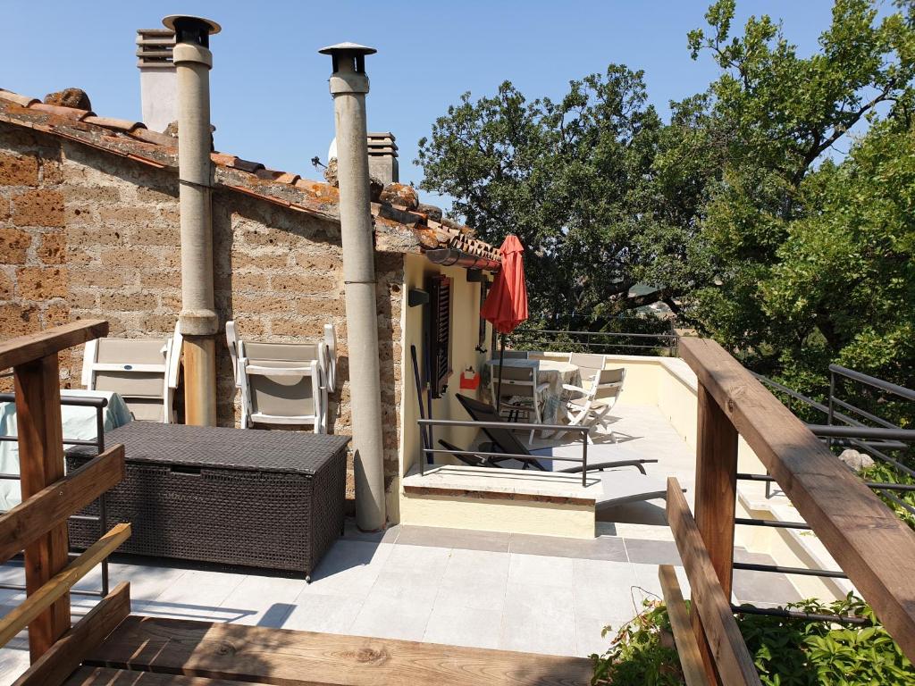 Balkon lub taras w obiekcie Le Querciolaie Monte Cavallo - entire house