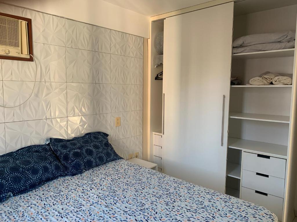 Cama o camas de una habitación en Apartamento Praia de Pajucara