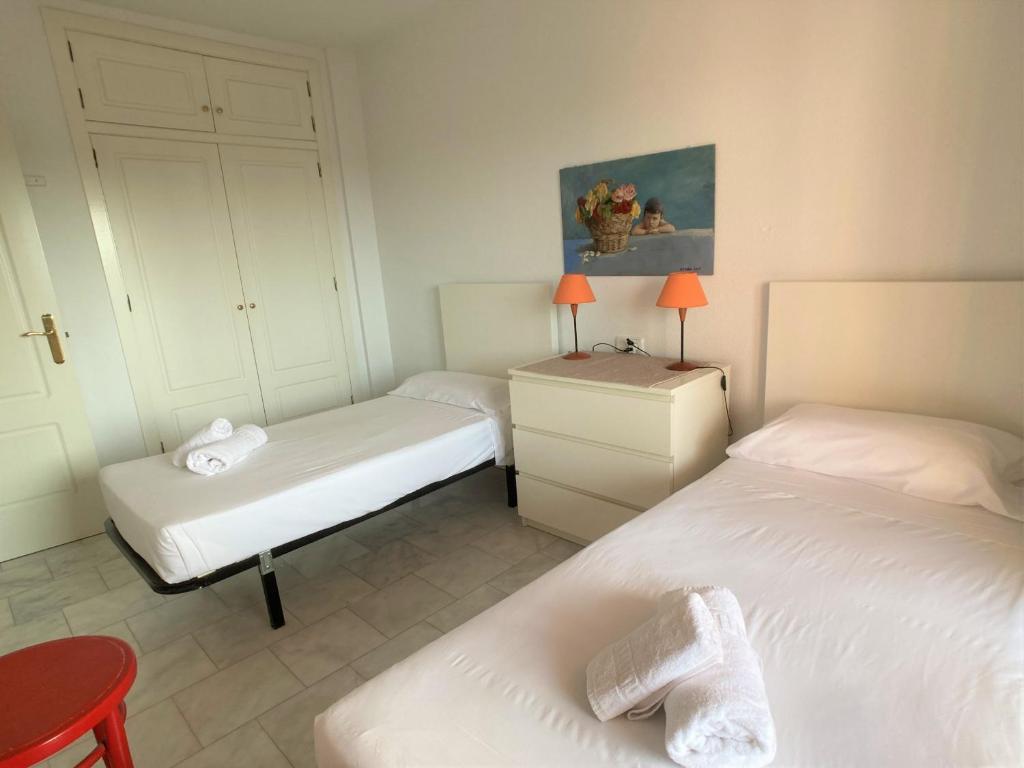 Postel nebo postele na pokoji v ubytování Spanish Connection - Hacienda la Zeneta