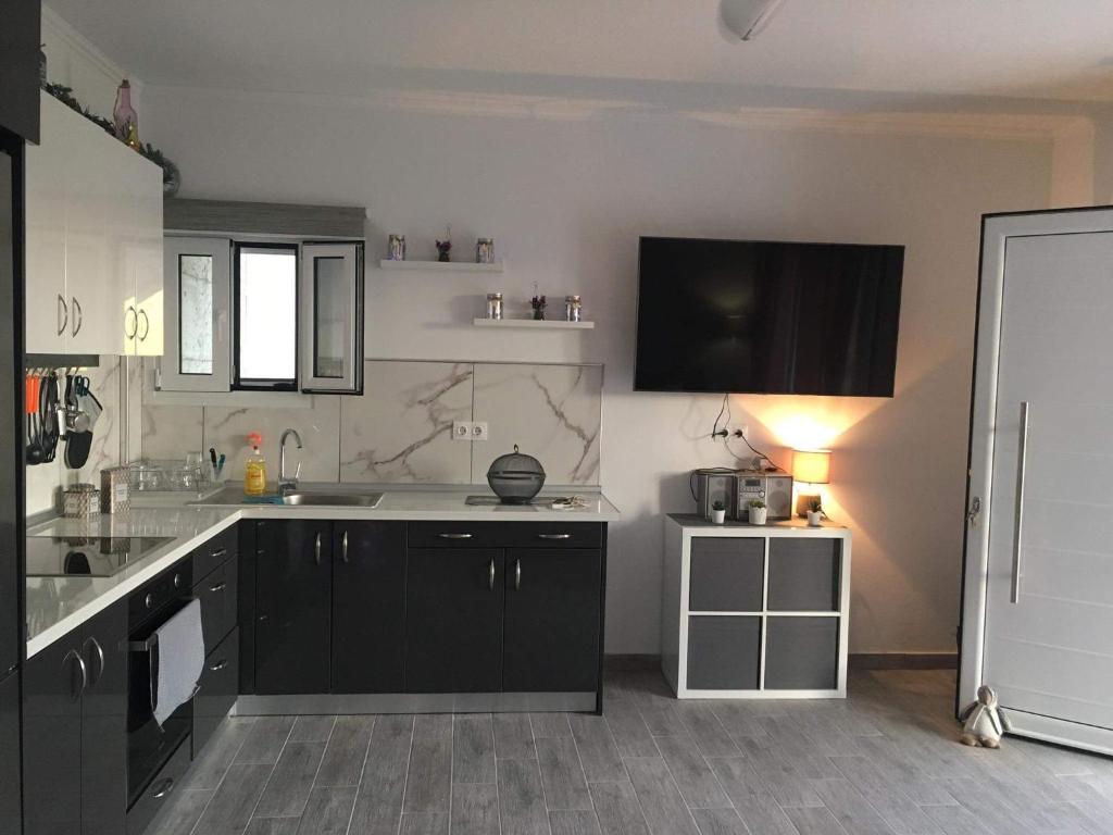 Kuchyň nebo kuchyňský kout v ubytování Loukas House 2