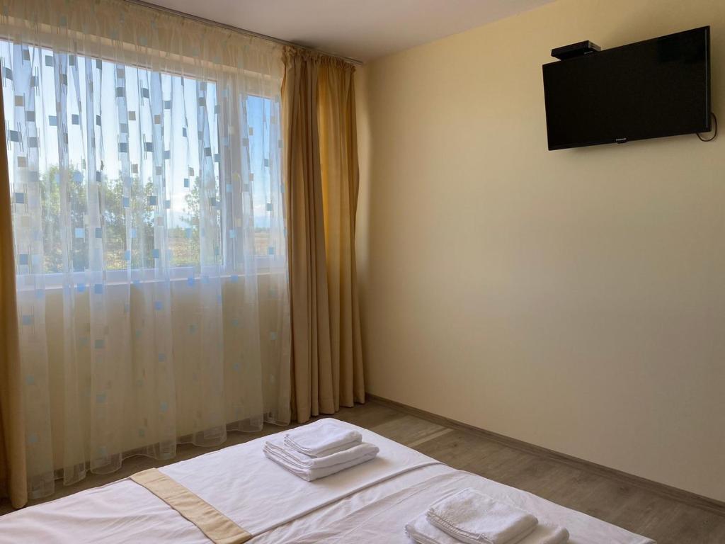 TV a/nebo společenská místnost v ubytování Hotel Sunrise