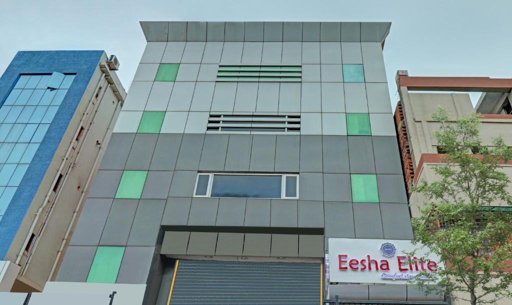 an external view of an office building in a city at Eesha Elite in Visakhapatnam