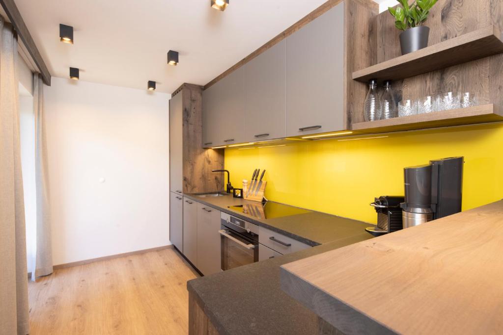 Kuchyň nebo kuchyňský kout v ubytování Stocker´s Wohlfühlapartments