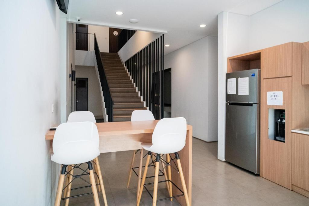 Kuchyň nebo kuchyňský kout v ubytování Three J Residence 2