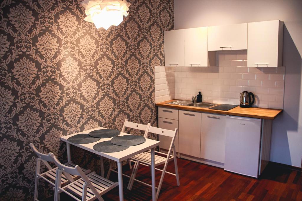 Kuchyňa alebo kuchynka v ubytovaní Apartament Kattowitz