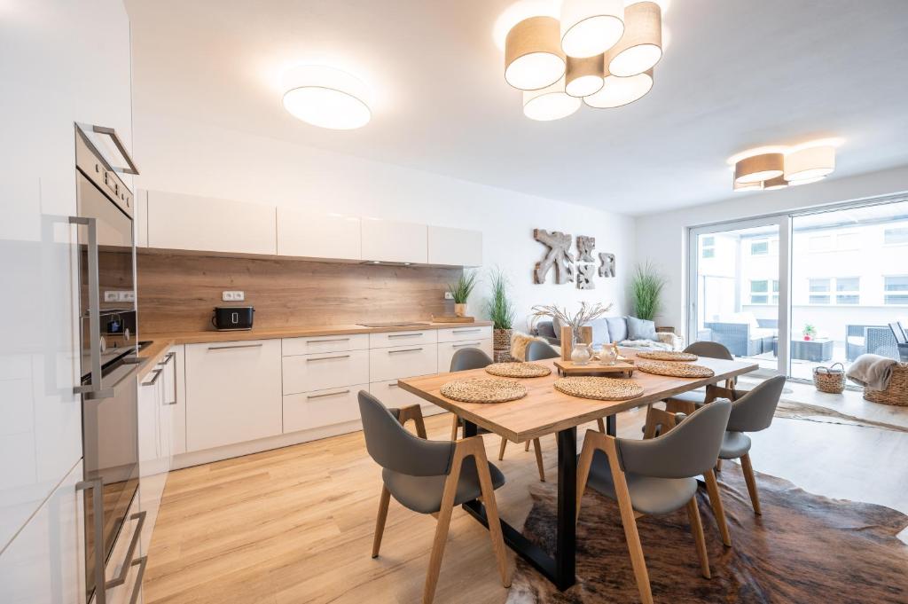 Kuchnia lub aneks kuchenny w obiekcie Apartmány Kaskády Luhačovice