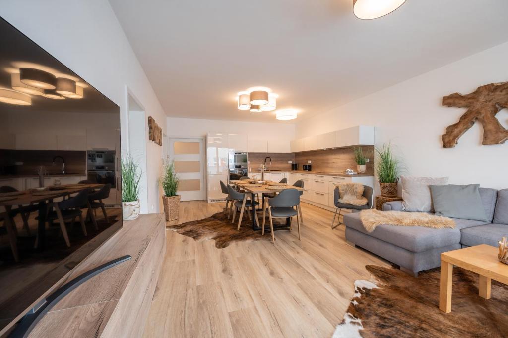 Część wypoczynkowa w obiekcie Apartmány Kaskády Luhačovice