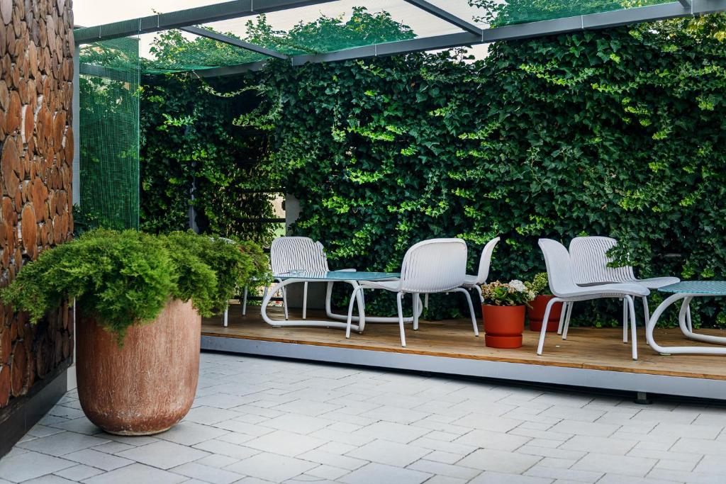 Zahrada ubytování Villa Pinia Eco-hotel
