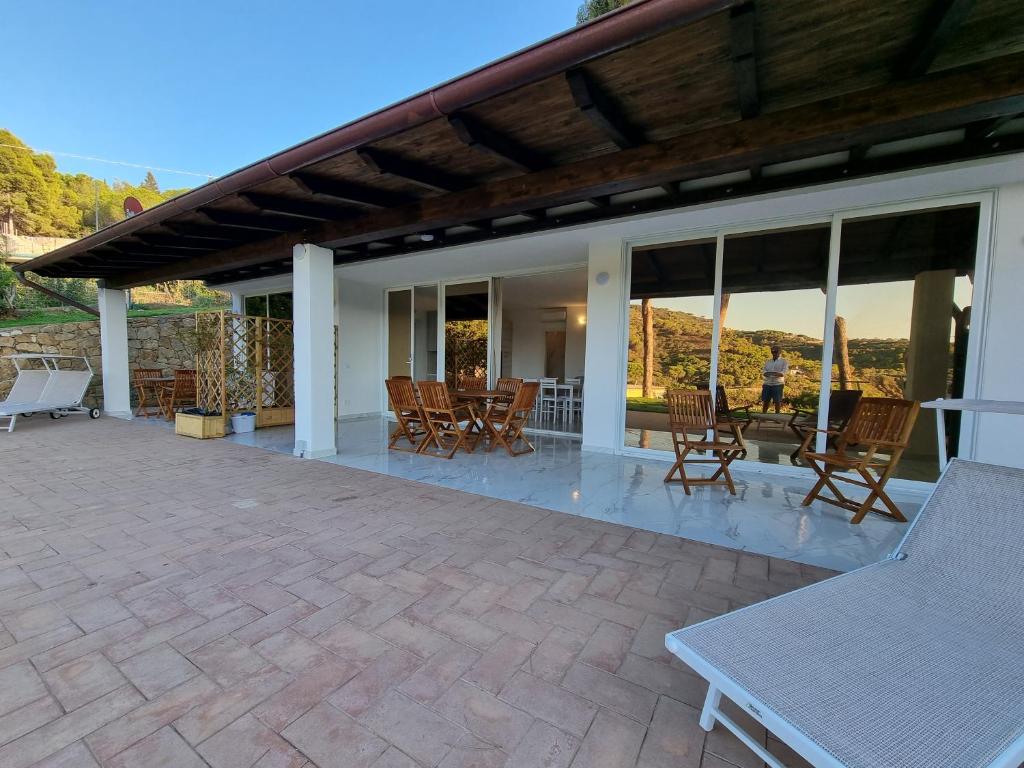 Патио или другая зона на открытом воздухе в Residence Cala Silente