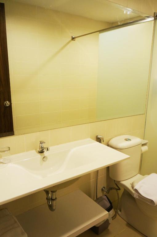 Koupelna v ubytování Ameera Hotel