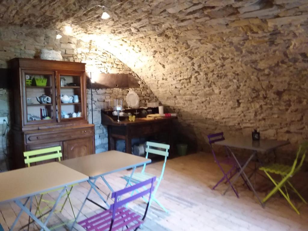 A seating area at Monpoupon