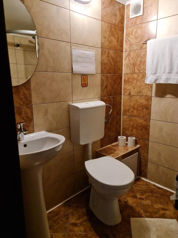Koupelna v ubytování Casa Leu