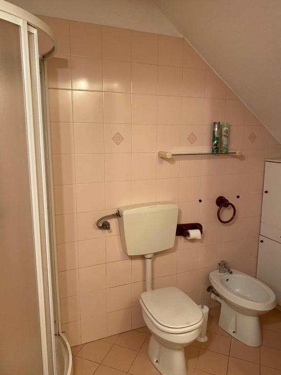 Koupelna v ubytování Appartamento nelle Langhe