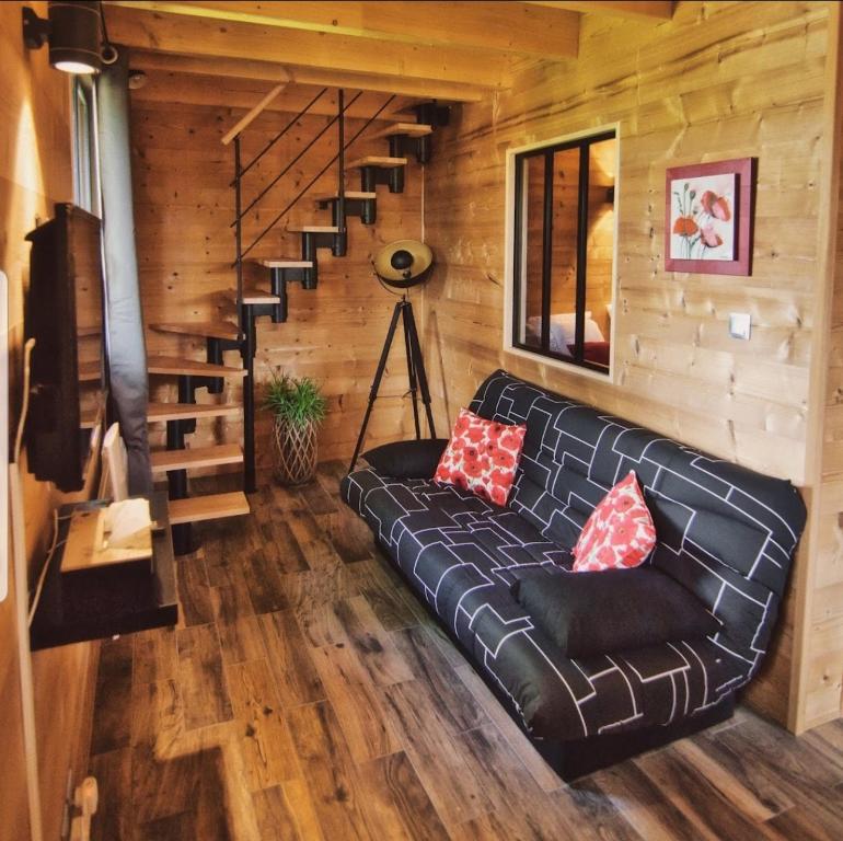 Posezení v ubytování Gîte aux Deux Chênes