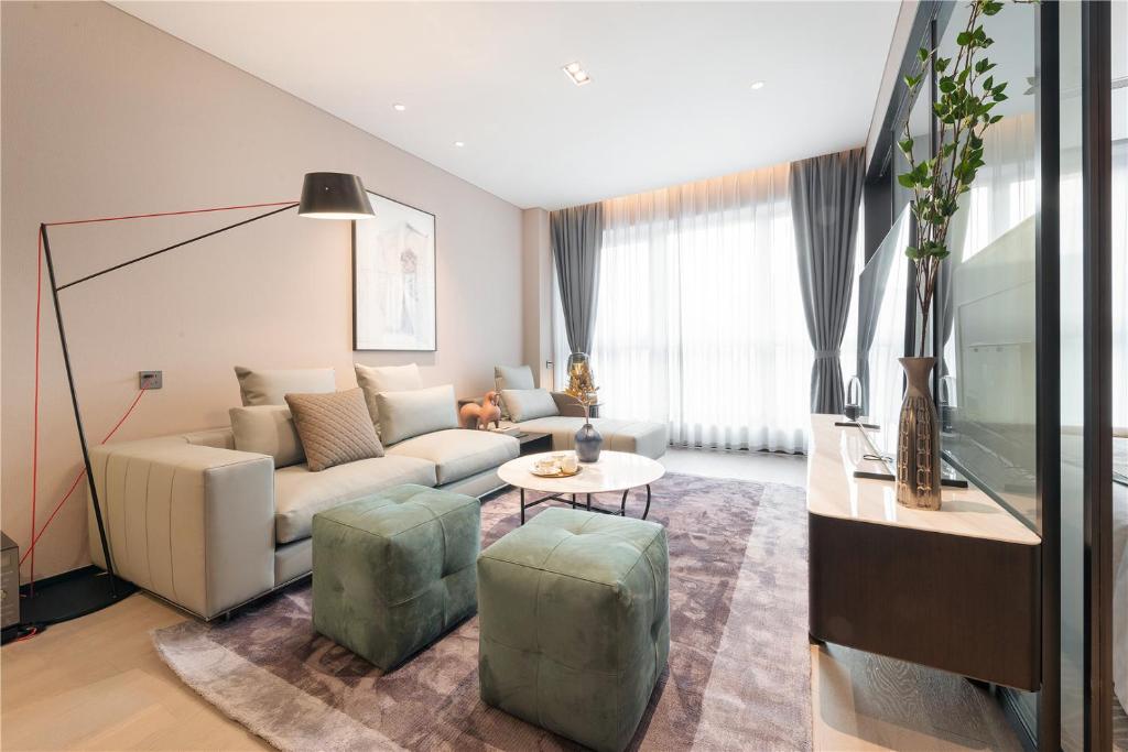 Khu vực ghế ngồi tại Cresasia Residence