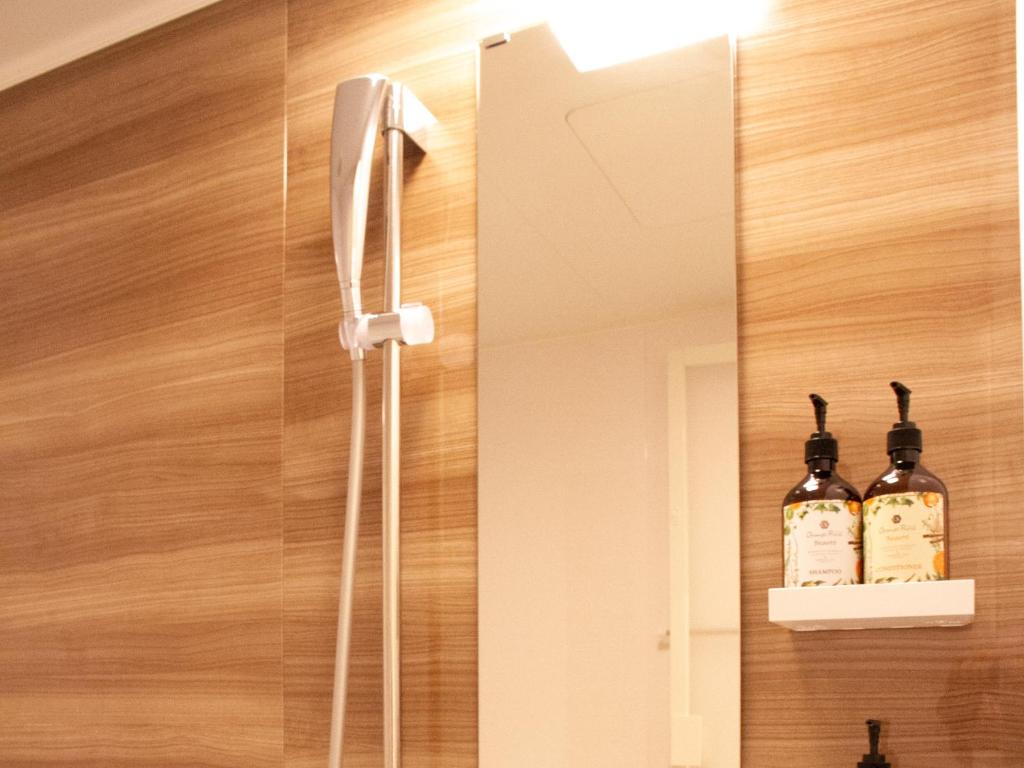 Koupelna v ubytování Hotel Rakurakuan