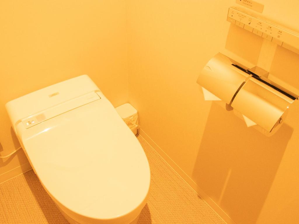 Koupelna v ubytování Hotel Rakurakuan