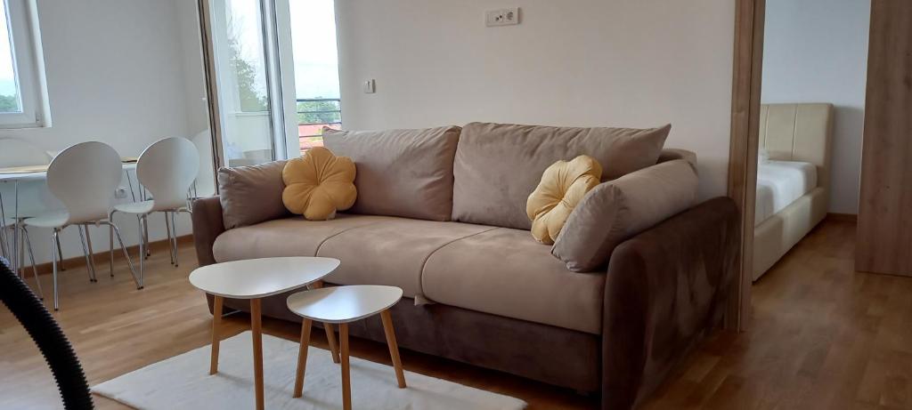 Posezení v ubytování Apartman Ramonda Vrnjacka banja