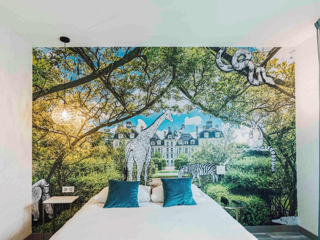Zahrada ubytování ibis Styles Contres-Cheverny