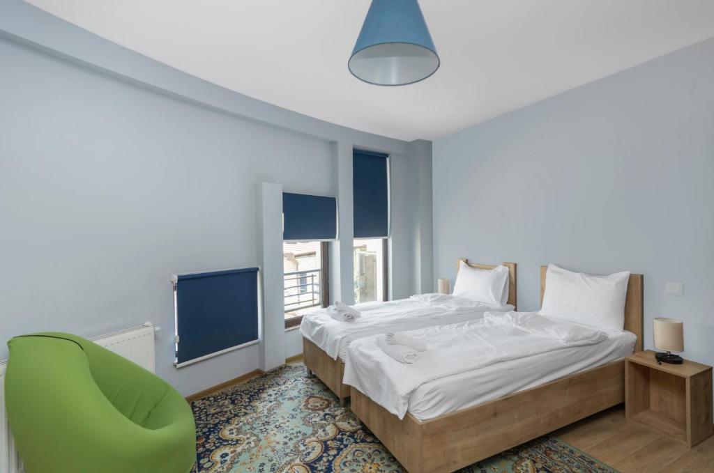 Postel nebo postele na pokoji v ubytování Hotel "Elesa Wera"