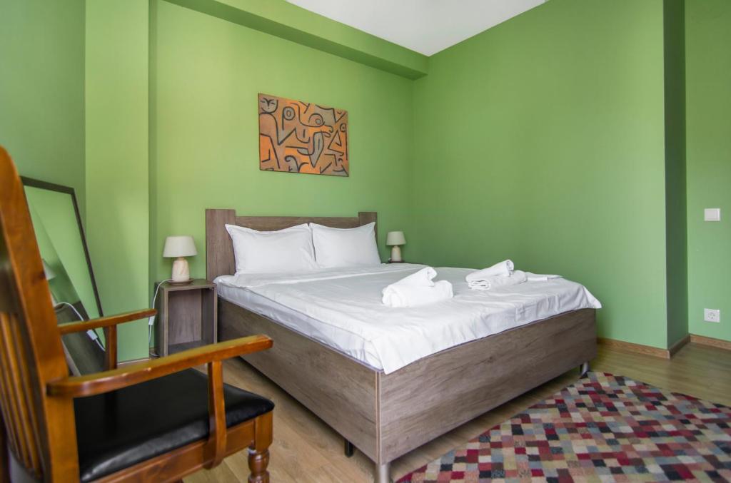Postel nebo postele na pokoji v ubytování Hotel "Elesa Wera"